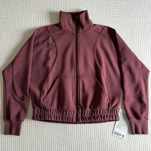NEW Lululemon Brushed Softstreme Funnel Neck Zip Up